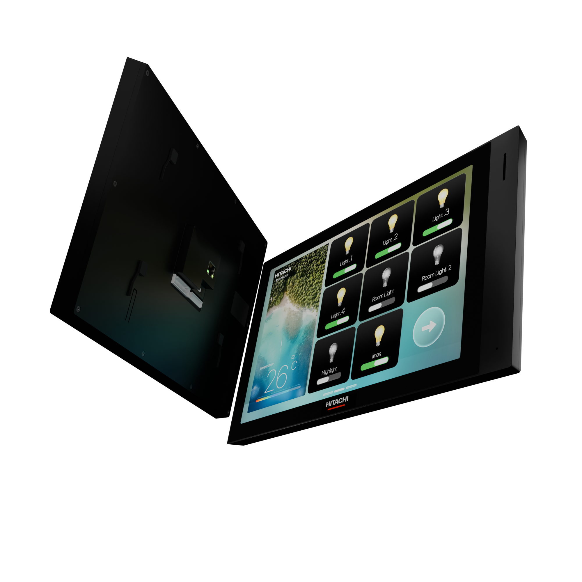 تاچ پنل 10 اینچ Flat، هیتاچی مدل HT-10FLAT